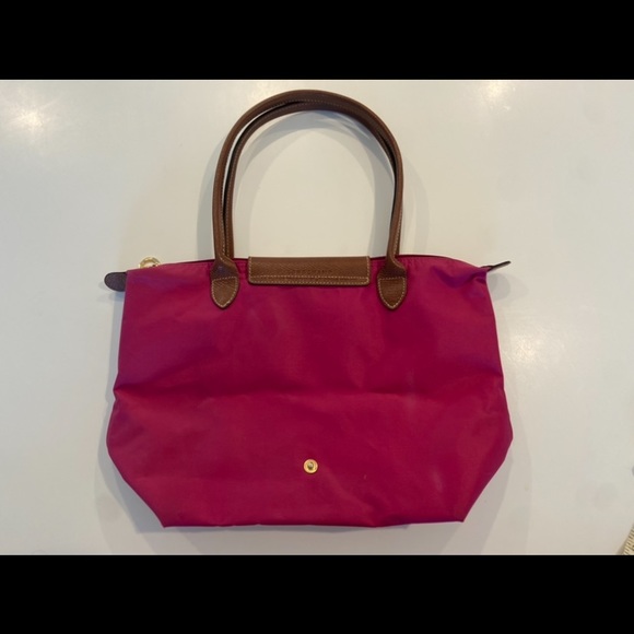 AUTHENTIC Pink Longchamp Le Pliage Small Shoulder Bag Excellent Condition - Picture 2 of 16